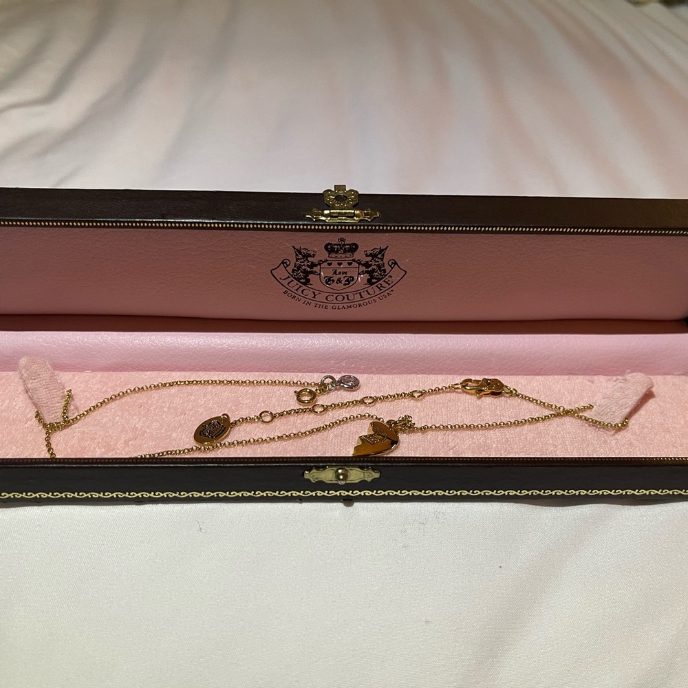 Juicy Couture Gold Charm Necklace